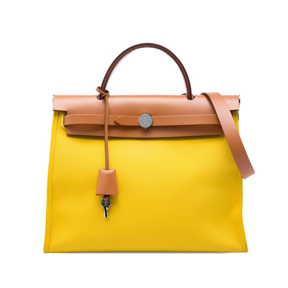 Pre-Loved Hermes Toile Herbag Zip 31